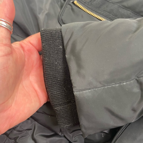 Cole Haan Signature black & gold down quilted puffer coat. Size XL - Picture 10 of 12